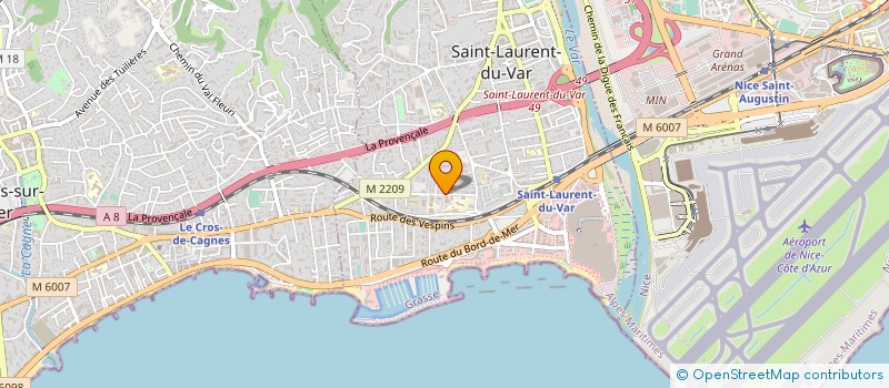 localisation de l'entreprise MONSIEUR ZOUBIR ADJTOUTAH à SAINT-LAURENT-DU-VAR