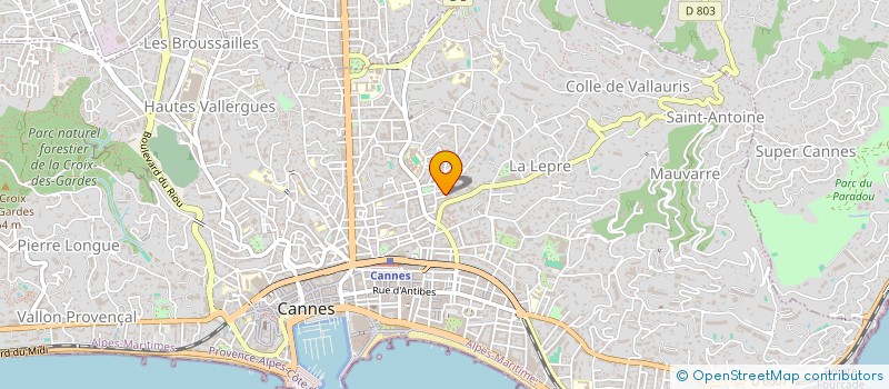 localisation de l'entreprise MONSIEUR ZOUBIR BARECHE à CANNES