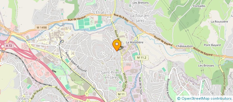 localisation de l'entreprise MONSIEUR ZOUBIR BELATTAR à SAINT-PRIEST-EN-JAREZ