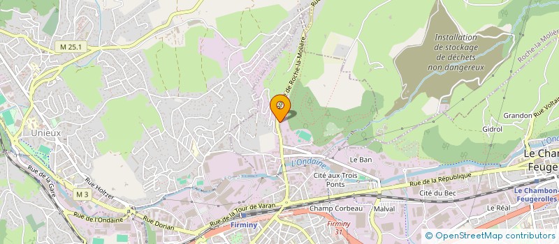 localisation de l'entreprise MONSIEUR ZOUBIR BRAHAMI  FIRMINY