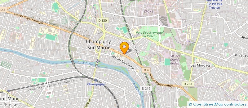 localisation de l'entreprise MONSIEUR ZOUBIR DJABOU à CHAMPIGNY-SUR-MARNE