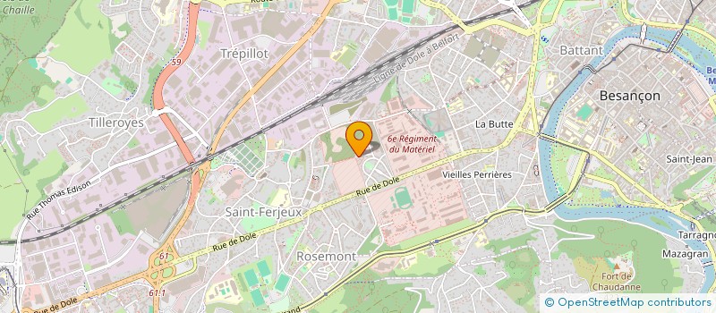 localisation de l'entreprise MONSIEUR ZOUBIR HAMMA  BESANCON