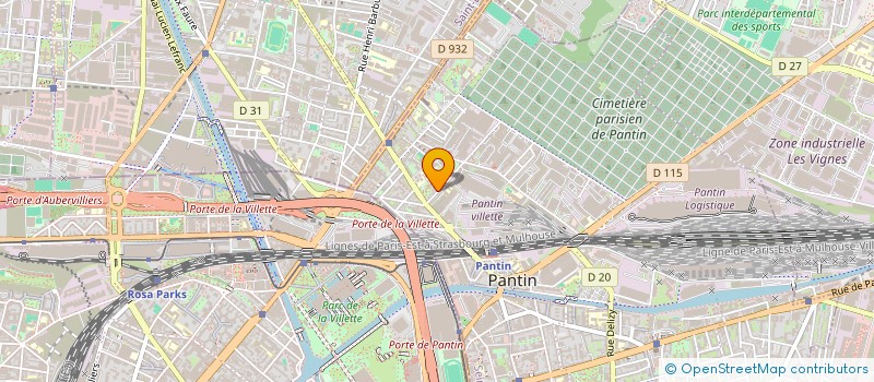 localisation de l'entreprise MONSIEUR ZOUBIR MEKERRI  PANTIN