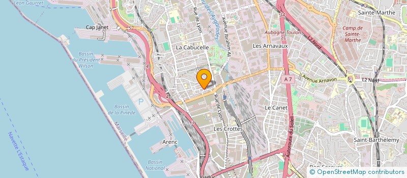 localisation de l'entreprise MONSIEUR ZOUBIR MENCHI  MARSEILLE