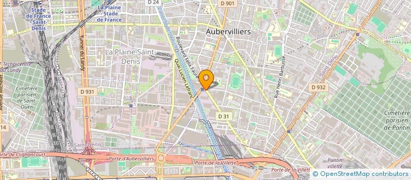 localisation de l'entreprise MONSIEUR ZOUHAIER KEFI  AUBERVILLIERS