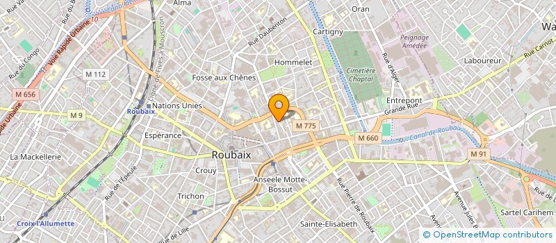 localisation de l'entreprise MONSIEUR ZOUHAIER MAHJOUBA  ROUBAIX