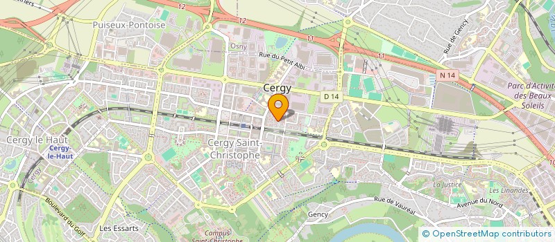 localisation de l'entreprise MONSIEUR ZOUHAIR BOUCHELAGHEM  CERGY