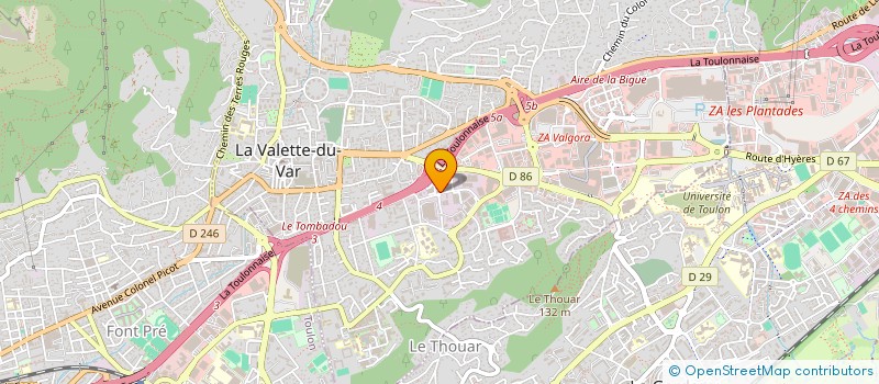 localisation de l'entreprise MONSIEUR ZOUHEIR BOUDJEMA à LA VALETTE-DU-VAR