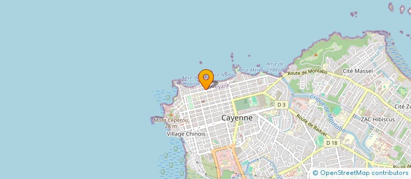 localisation de l'entreprise MONSIEUR ZOUHEIR BOUIHAT  CAYENNE