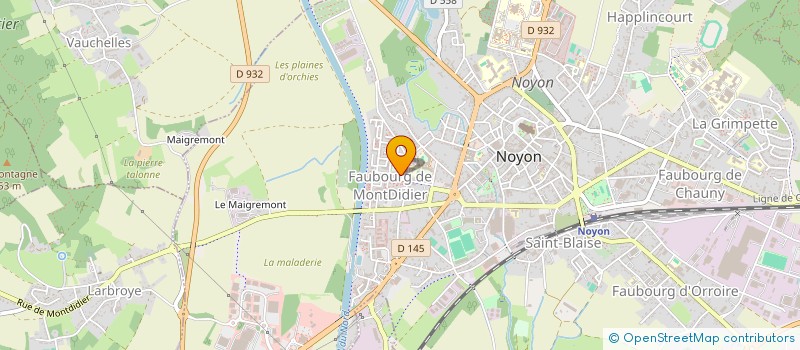 localisation de l'entreprise MONSIEUR ZOUHEIR DMIAI  NOYON