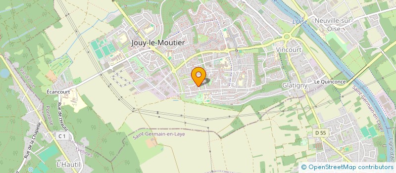 localisation de l'entreprise MONSIEUR ZOUHIR DEROUICHE  JOUY-LE-MOUTIER