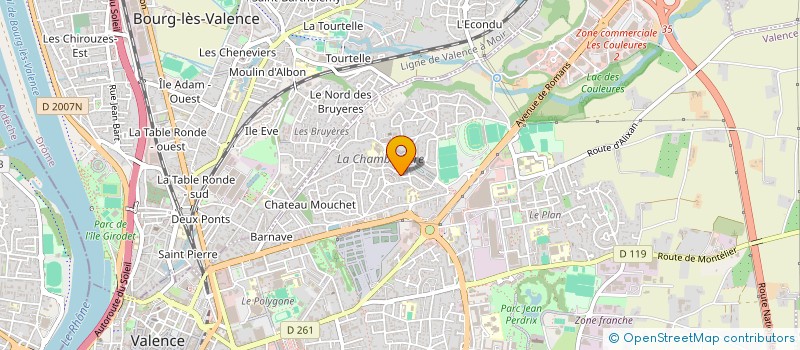 localisation de l'entreprise MONSIEUR ZOUHIR EL BAZ  VALENCE