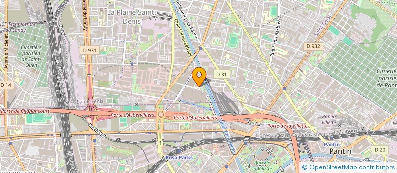 localisation de l'entreprise MONSIEUR ZOUHIR HANNOUF  AUBERVILLIERS