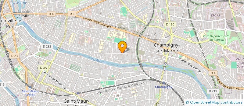 localisation de l'entreprise MONSIEUR ZOUMANA KAMAGATE K  CHAMPIGNY-SUR-MARNE