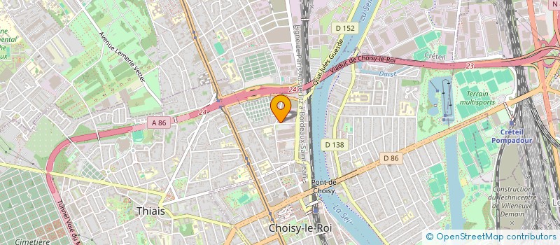 localisation de l'entreprise MONSIEUR ZOUMANA TRAORE  CHOISY-LE-ROI