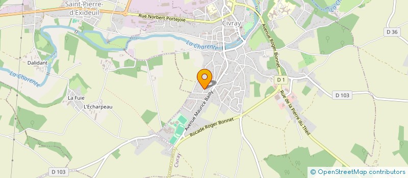 localisation de l'entreprise MONSIEUR ZOUROUOINE BACAR  CIVRAY