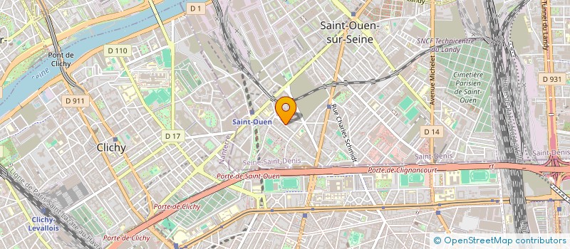localisation de l'entreprise MONSIEUR ZSOLT BAYGYIK  SAINT-OUEN-SUR-SEINE