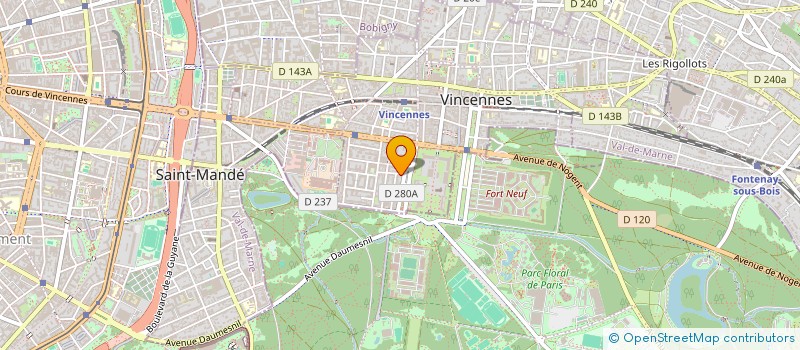 localisation de l'entreprise MONSIEUR ZUBAIR AHMAD à VINCENNES