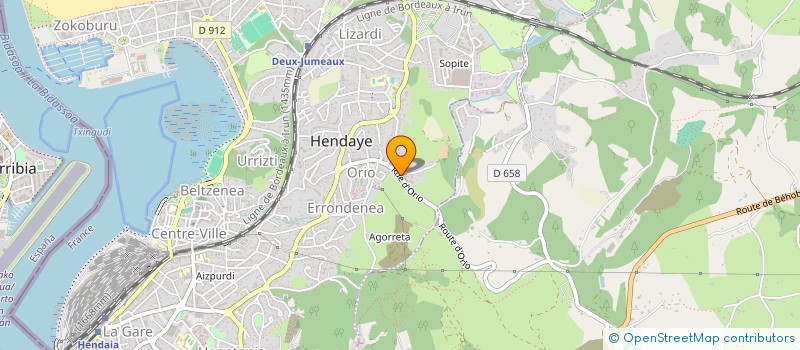 localisation de l'entreprise MONSIEUR ZUGAITZ SALLABERRY  HENDAYE
