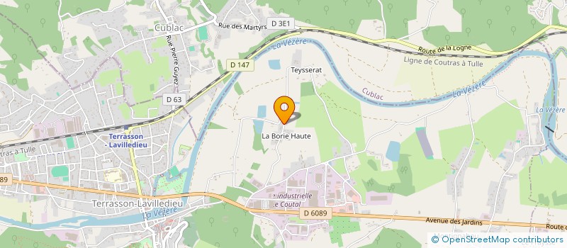 localisation de l'entreprise MONSIEUR ZULFIKAR KARAOGLAN  TERRASSON-LAVILLEDIEU