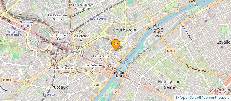 localisation de l'entreprise MONSIEUR ZUMBU KANOKAYA à COURBEVOIE