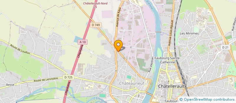 localisation de l'entreprise MONSIEUR ZYIAD REKIA  CHATELLERAULT