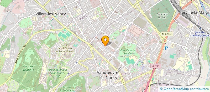 localisation de l'entreprise MONSIEUR ZYLALSEN LARABI  VANDUVRE-LES-NANCY