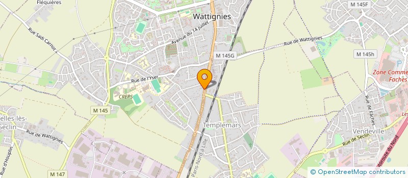 localisation de l'entreprise MONSIM  WATTIGNIES