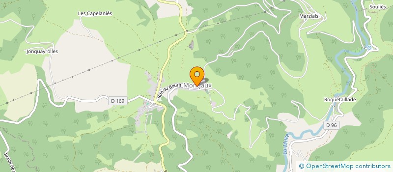 localisation de l'entreprise MONSJOVIS  MONTJAUX