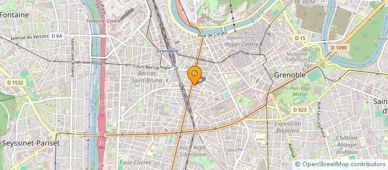 localisation de l'entreprise MONSOFT à GRENOBLE