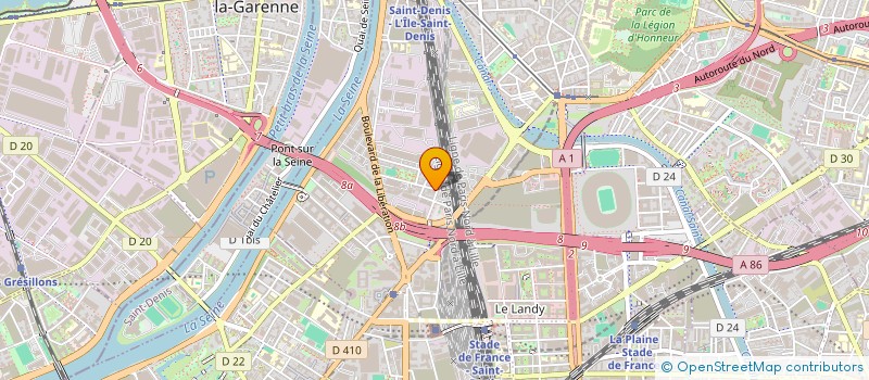 localisation de l'entreprise MONSTER GARAGE PARIS à SAINT-DENIS