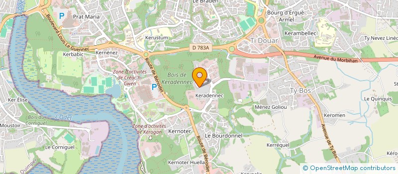 localisation de l'entreprise MONSTRARE  QUIMPER