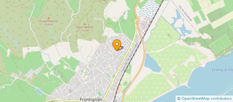 localisation de l'entreprise MONSTUDIO34 à FRONTIGNAN