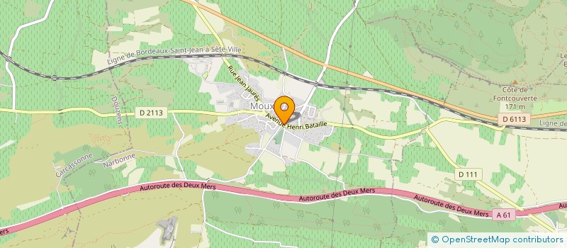 localisation de l'entreprise MONT ALARIC à MOUX
