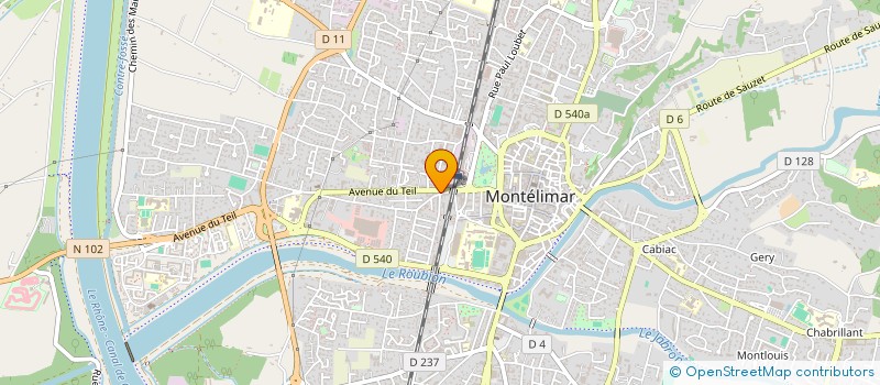 localisation de l'entreprise MONT'ALIM à MONTELIMAR