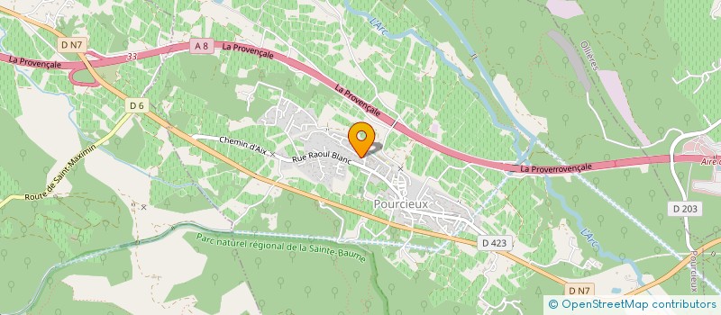 localisation de l'entreprise MONT AURELIEN MOUVEMENTS  POURCIEUX