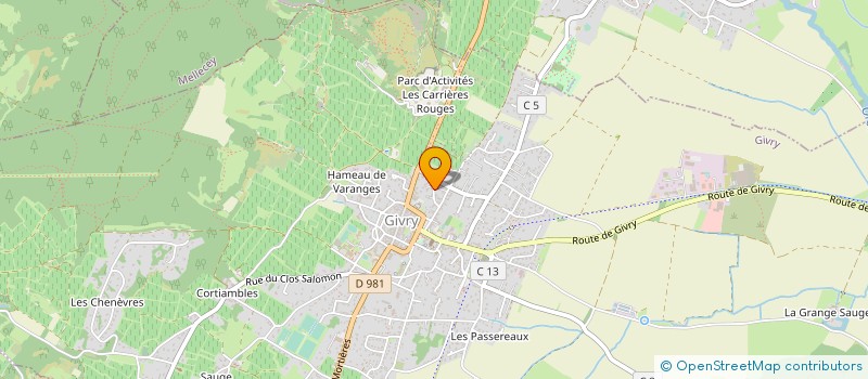 localisation de l'entreprise MONT BESSAY à GIVRY