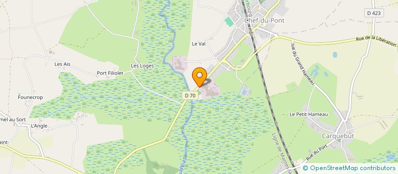 localisation de l'entreprise MONT BLANC  SAINTE-MERE-EGLISE