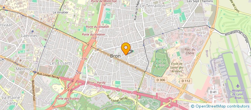 localisation de l'entreprise MONT BLANC  BRON