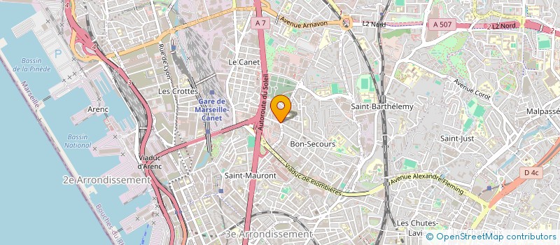 localisation de l'entreprise MONT BLANC à MARSEILLE