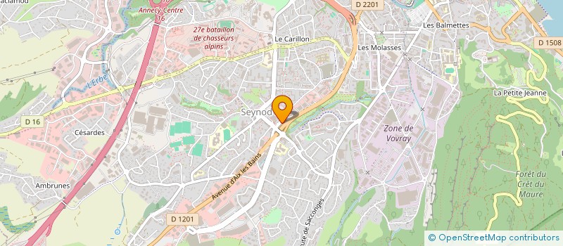 localisation de l'entreprise MONT BLANC à ANNECY