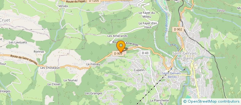 localisation de l'entreprise MONT BLANC AMENAGEMENT  SAINT-GERVAIS-LES-BAINS