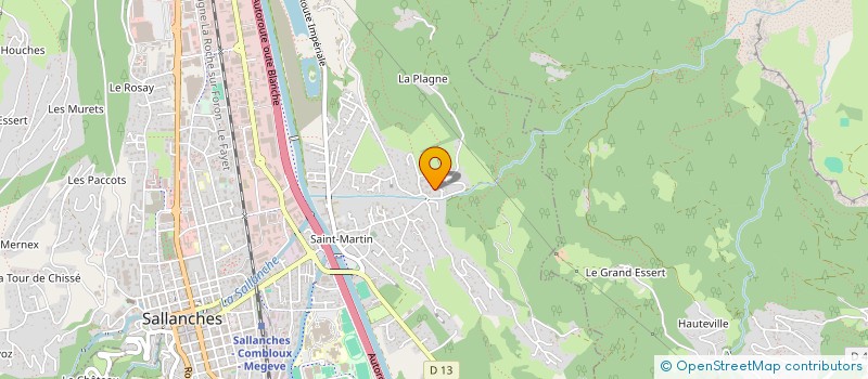 localisation de l'entreprise MONT BLANC ARVE VTT  SALLANCHES