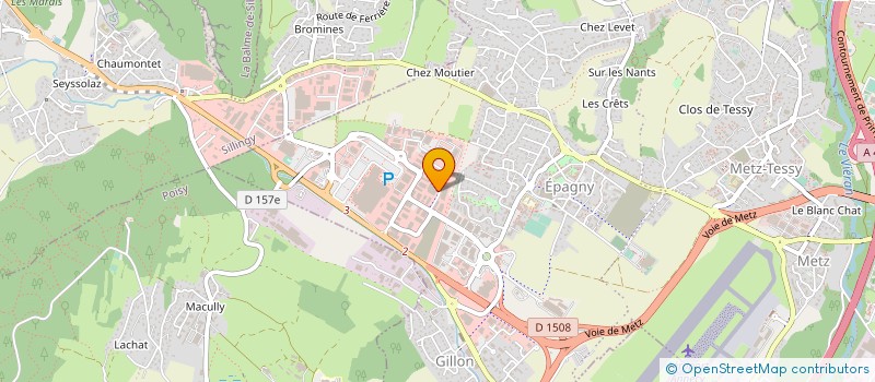 localisation de l'entreprise MONT BLANC BIO PRODUCTION  EPAGNY METZ-TESSY