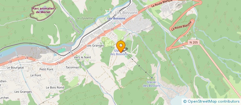 localisation de l'entreprise MONT-BLANC CULTURE & PATRIMOINE  CHAMONIX-MONT-BLANC