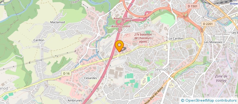 localisation de l'entreprise MONT BLANC ELECTRICITE à ANNECY