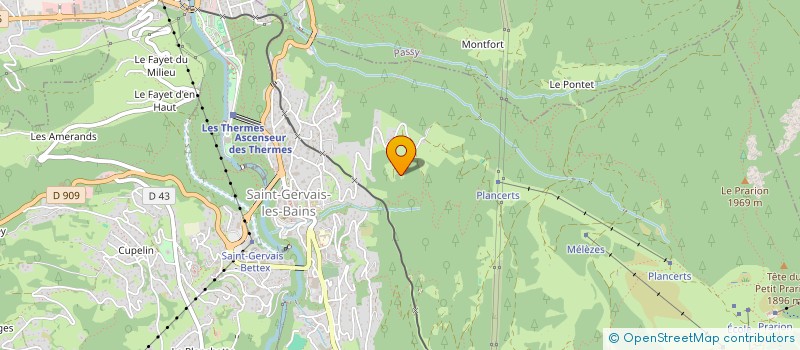 localisation de l'entreprise MONT BLANC IMAGES  SAINT-GERVAIS-LES-BAINS