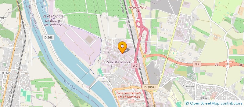 localisation de l'entreprise MONT BLANC IMMO  BOURG-LES-VALENCE