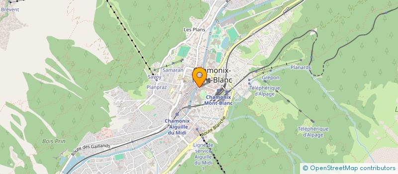localisation de l'entreprise MONT-BLANC IMMOBILIER II à CHAMONIX-MONT-BLANC
