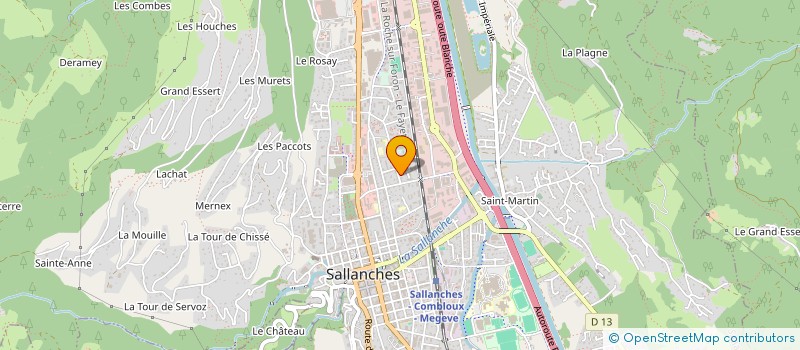 localisation de l'entreprise MONT BLANC JUDO  SALLANCHES